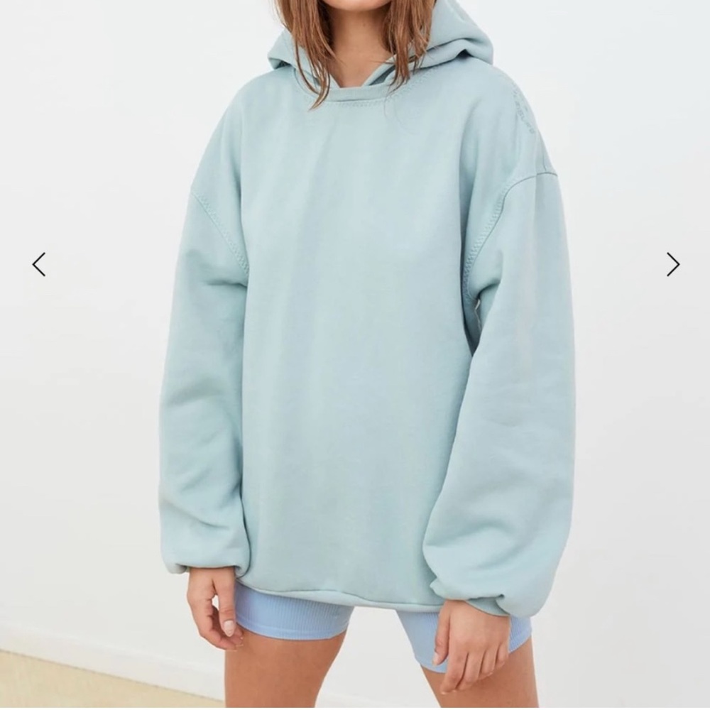For Love And Lemons Light Blue Hoodie - Picture 1 of 11